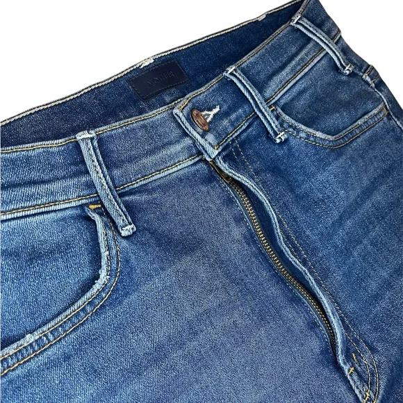 MOTHER The Hustler Ankle Fray Jeans in Big Sky Size 28 - Picture 7 of 15